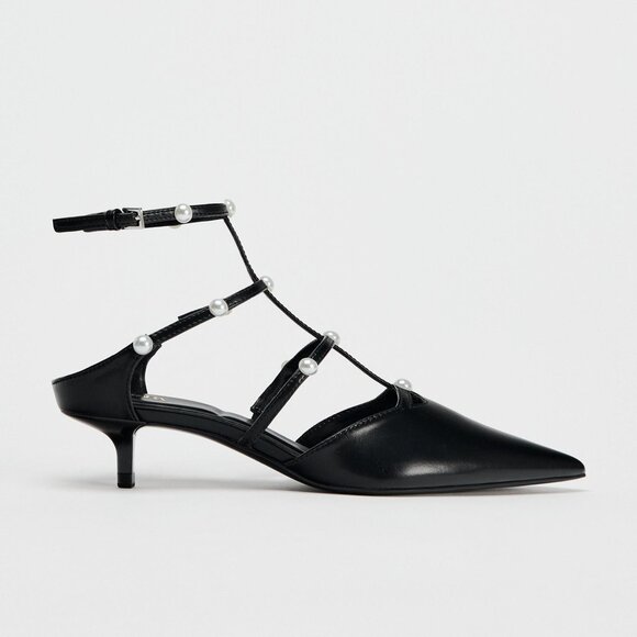 RARE!!! ZARA Strappy Embellished Heels NWT - Picture 16 of 16